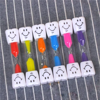 

3 Minutes Sand Timer Cartoon Smiling Hourglass Toothbrush Timer Children Toys Hourglass Cooking Game Brushing-Teeth Sands Timer