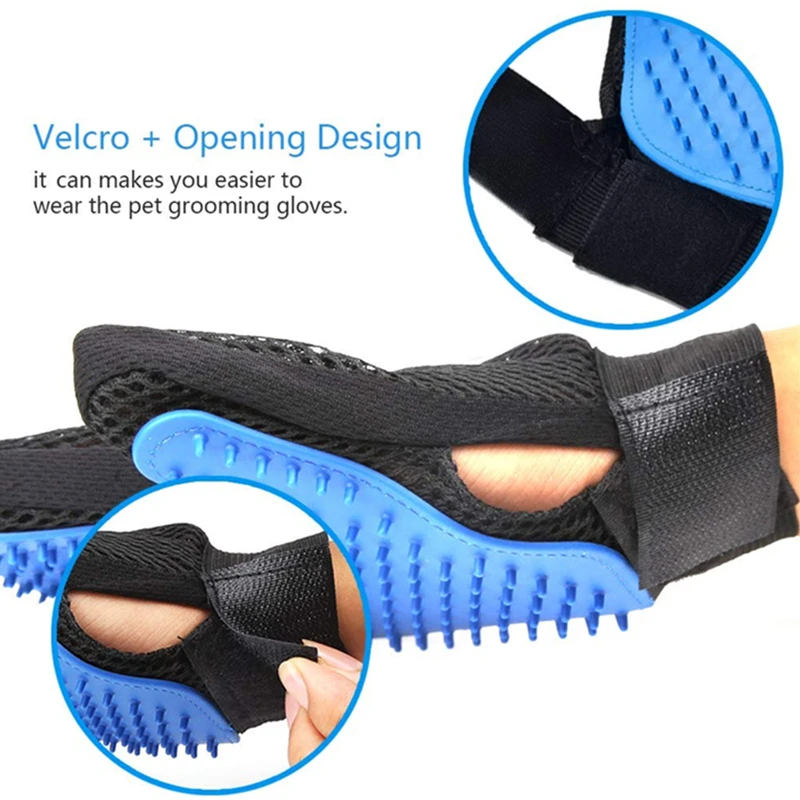 Silicone Gentle Efficient Pet Brush Gloves