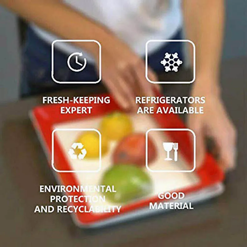 Food Preservation Tray Stackable Fresh Reusable Storage Container