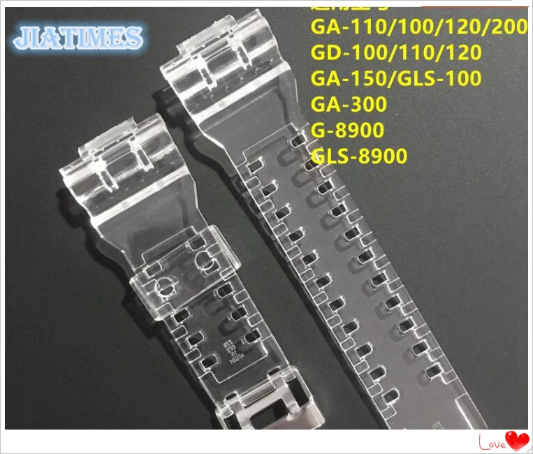 1 комплект Универсальный прозрачный GA-110 ремешок и ободок для замены часов