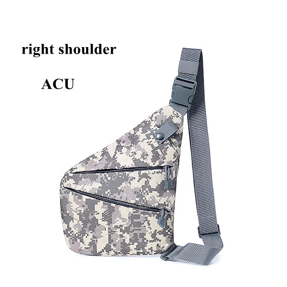 acu right shoulder Многофункциональная тактическая сумка для хранения оружия Левая Правая рука плечо Противоугонная сумка охотничьи мужские нагрудные сумки - Цвет: acu right shoulder