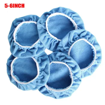 

5pcs Car Polisher Pad Bonnet Max Waxing Bonnet Buffing Cover Autocare 5-10Inch High Quality Material