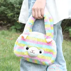 Сумка для хранения в японском стиле Amuse Rainbow Alpaca, ручная модная сумка, мифические создания, мультипликационные модели, плюшевые кукольные