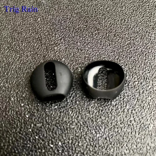 Black 2 шт./пара амбушюры для Airpods Беспроводной Bluetooth для iphone 7 7plus наушники силиконовые вкладыши Шапки наушники чехол подушечки вкладышей - Цвет: Black