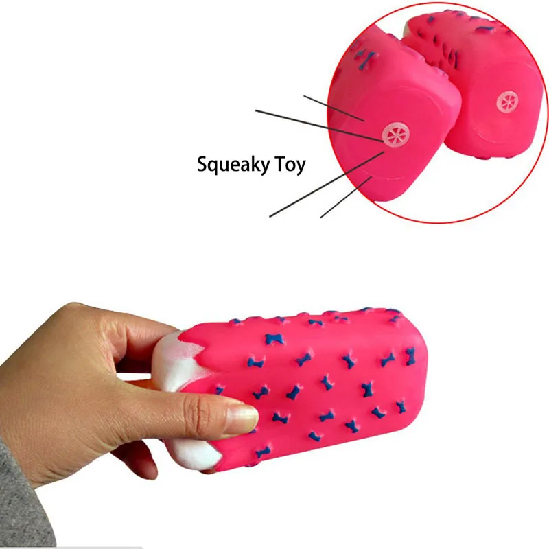 1pc Pet Dog Toy Chew Squeaky Rubber Popsicle Shaped Toys For Cat Puppy Baby  Dogs Ice Cream Bite Molar Toy Funny Interactive - Dog Toys - AliExpress