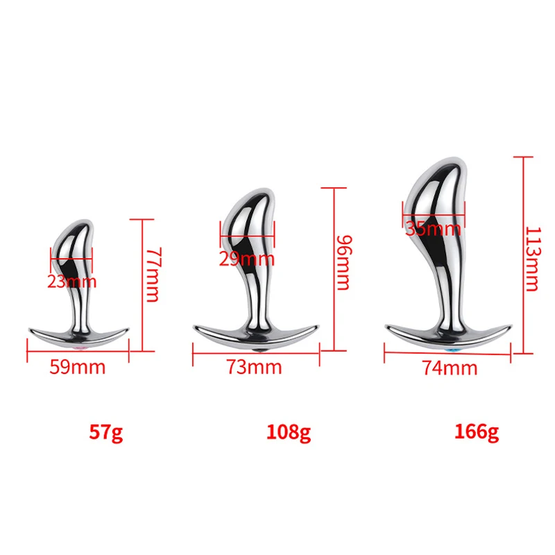 Metal Prostate Massager Anal Plug P-spot Stimulator For Men Women_voghion.com