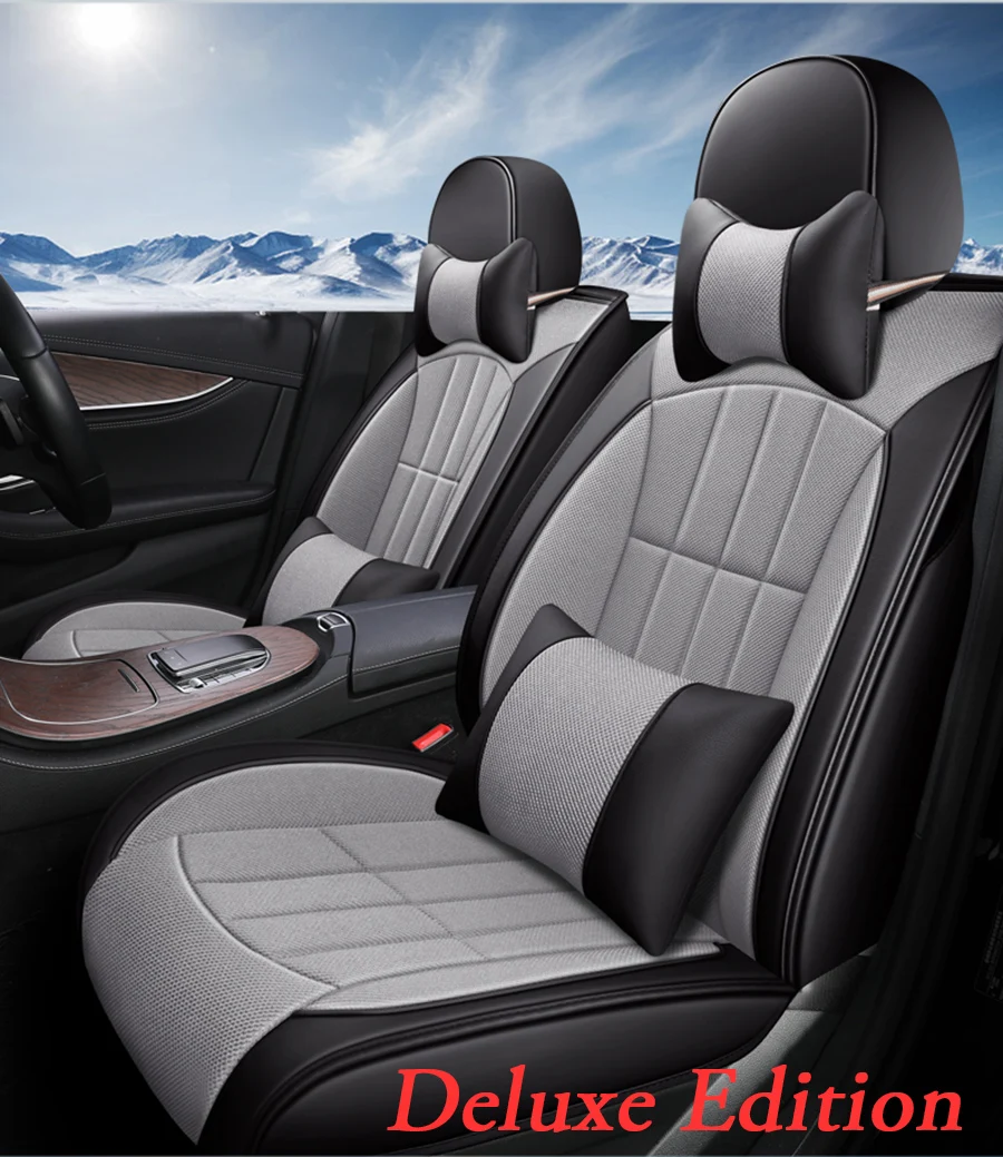Специальные кожаные чехлы для автомобильных сидений для nissan qashqai j10 almera n16 note x-trail t31 patrol y61 juke leaf teana styling