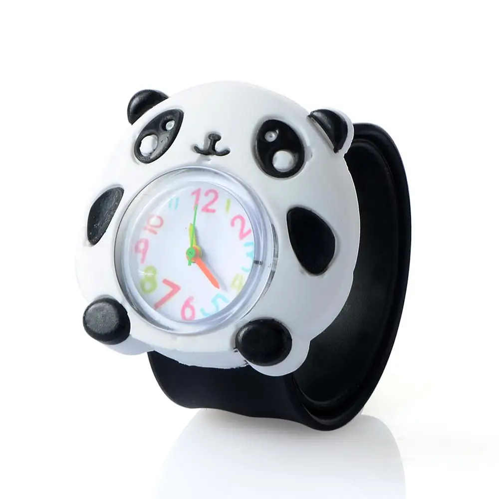 Новое поступление, милые детские часы с животными, детские наручные часы с мультяшками, резиновые кварцевые детские часы для девочек и мальчиков, милые подарочные часы - Цвет: Белый