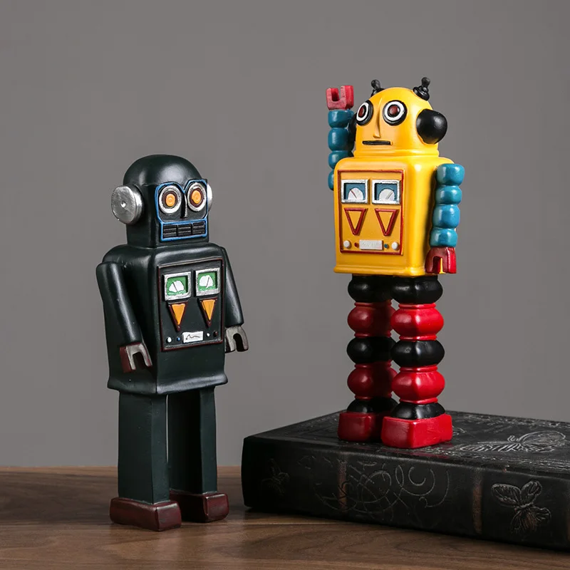 Ремесла ручной работы для украшения дома аксессуары ретро робот миниатюрная