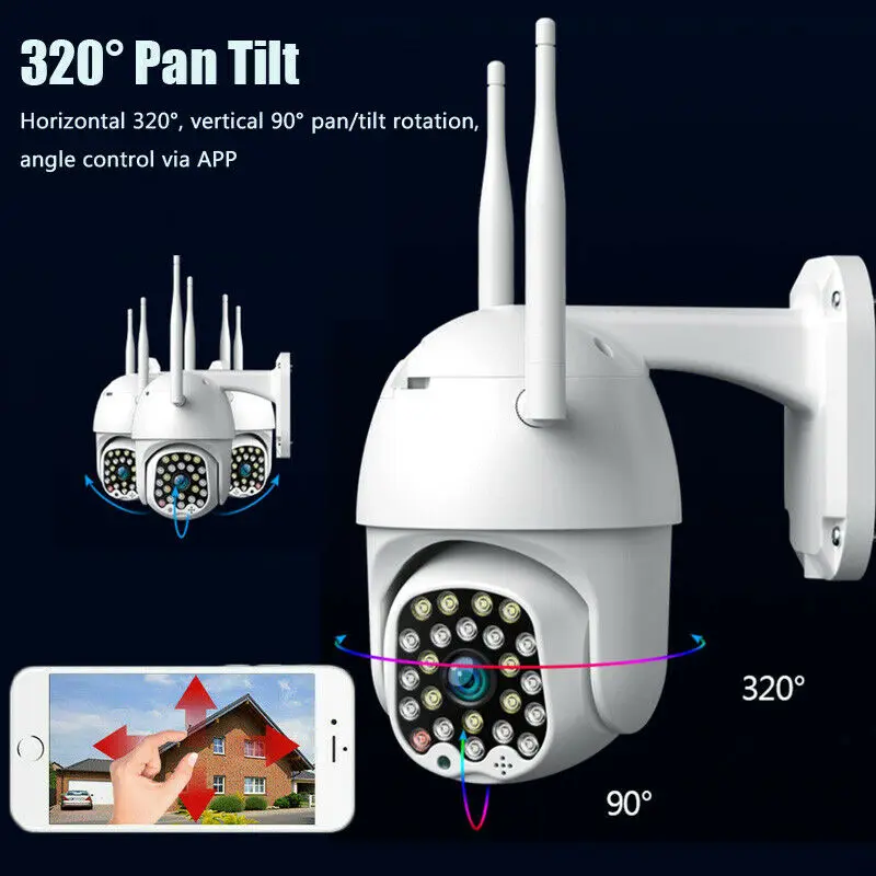 Горячая продажа 1080P HD IP водонепроницаемая камера видеонаблюдения Открытый WiFi PTZ