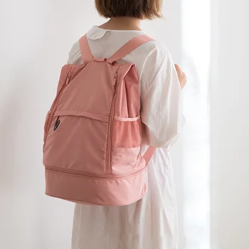 

Adjustable Strap Sports Backpack Large Capacity Fitness Dry Wet Separation Shoe Position Bag Casual Yoga Backpack