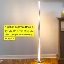 Светодиодный напольный светильник для гостиной-современный стоячий напольный светильник для спальни и офисов-яркий и затемненный-современный 48 дюймов