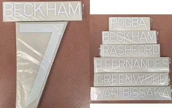 

2020 Beckham Nameset rashford Cavnai Pogba Mata Martial B.Fernandes Printing Soccer Patch Badge