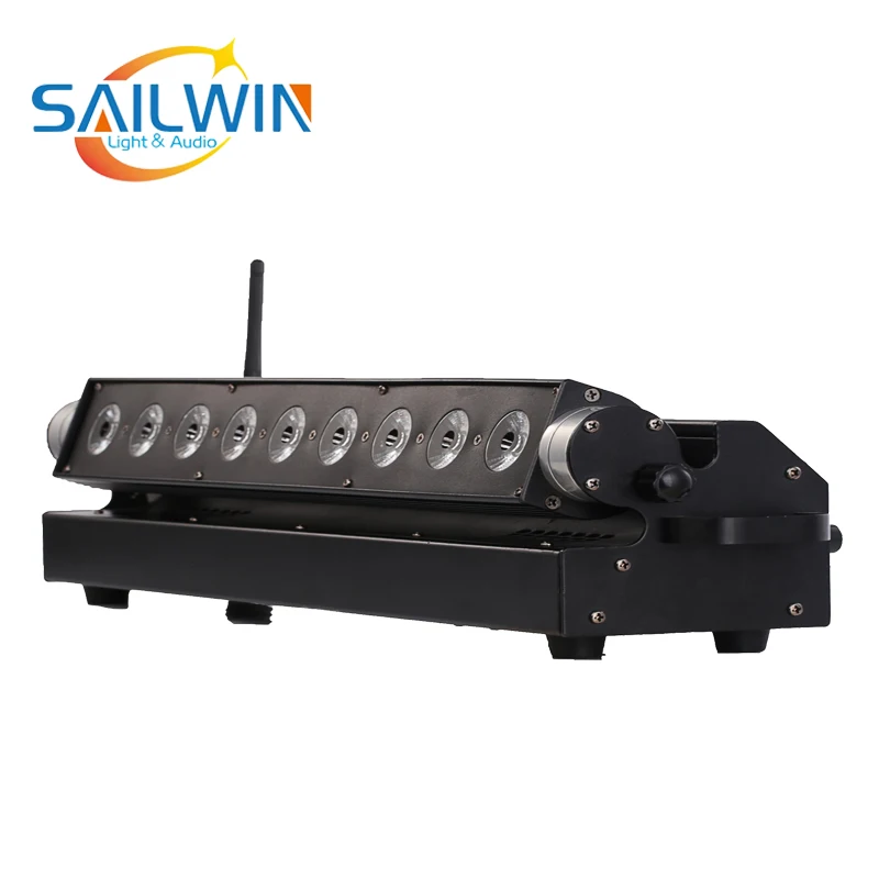 Stage Light Hex Wallbar 2.4Ghz 9X18W 6in1 RGBAW UV Battery Powered Wireless DMX512 LED Wall Washer For Bar Disco 110-260V | Лампы и