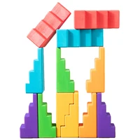 Montessori Educational Open Ended Toys Rainbow Constructor Stairs Blocks Stacker Balance Waldorf Grimms Wooden Toys For Children
