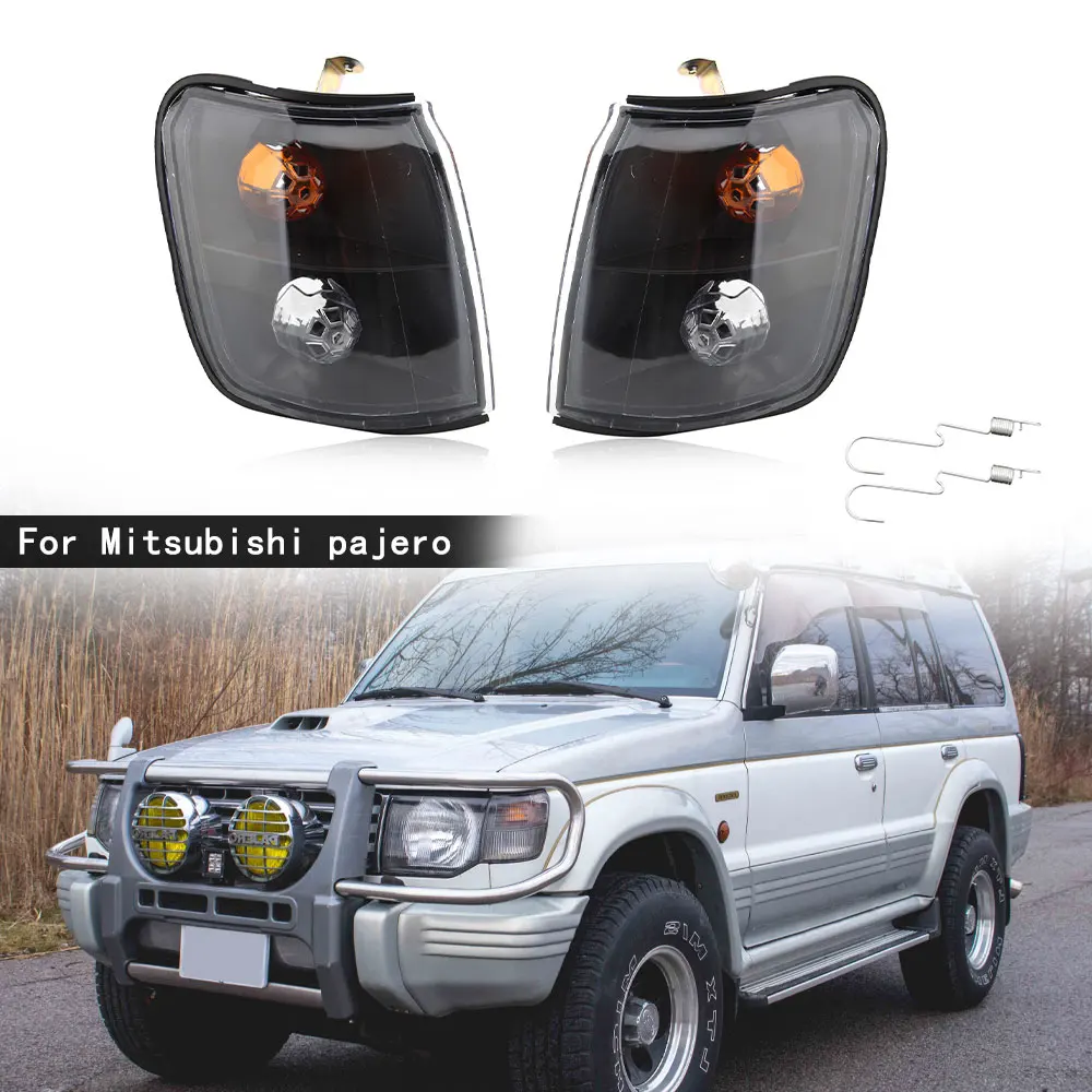 For Mitsubishi PAJERO V31 V32 1992-1996 Corner Light Car Modified Smoked Black Turn Signal Headlights Indicator Lamp Lights |