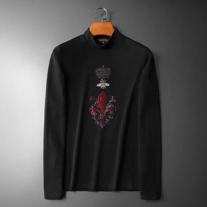Ah10688 Модные мужские топы и тройники Роскошные Подиумные известные бренды европейский дизайн Короткие вечерние футболки с принтом мужская одежда