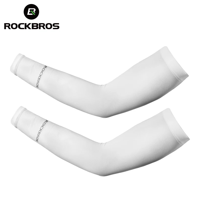 ROCKBROS Ice InjArm Sleeves, Mancommuniste de cyclisme, Protection solaire UV, Running Sports, Basketball, Volleyball, Cool Arm Sleeves
