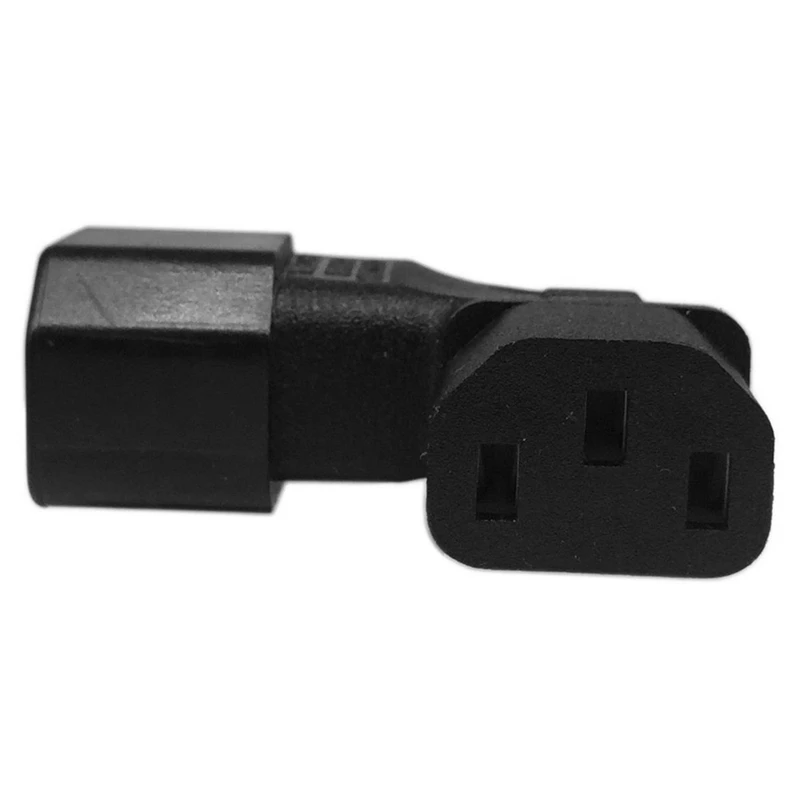 2 предмета в комплекте вправо/левый угол IEC 320 C14 3 контактный разъем для C13 женский PDU PSU UPS Мощность удлинитель адаптер розетка для ЖК-дисплей светодиодный ТВ стены МО