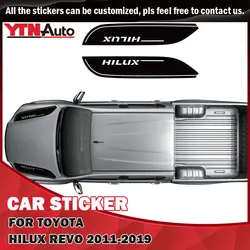 Autocollants graphiques à rayures et lettres en vinyle pour Toyota Hilux Revo (2011 – 2016, 2017, 2018, 2019) 