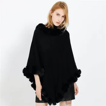 

Fashion Pure Color Wool Collar Cover Head Wide Hem Ball Imitation Cashmere Shawl Bufanda Szalik Black Beige