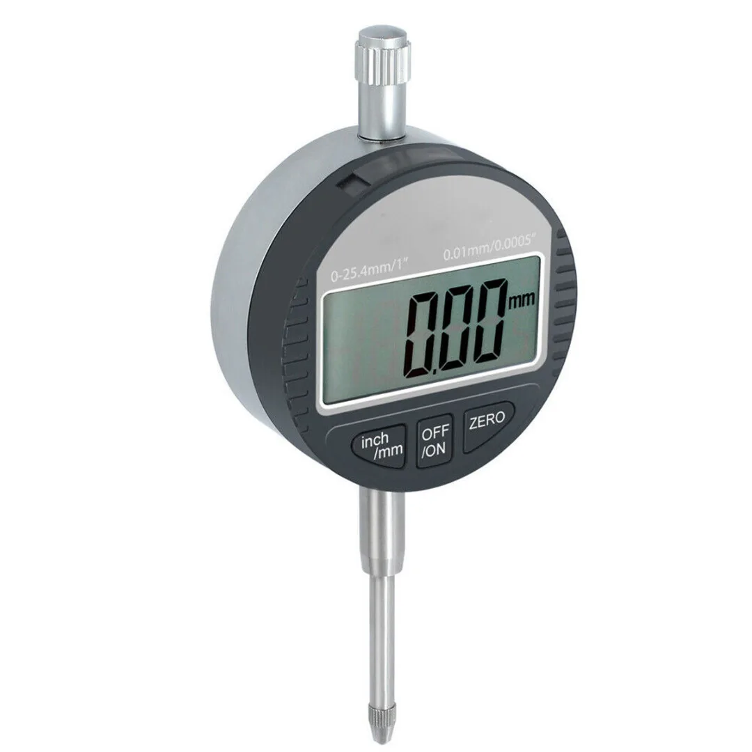 

Precise 1.5V Horizontal Digital Indicator Gauge 0.01mm / 0.005" Dial Gauge Probe Measuring Range 0-12.7mm Depth Measurment Gauge