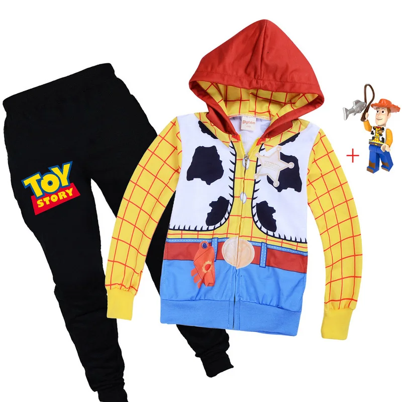 Лидер продаж, костюм Вуди из «Истории игрушек» для мальчиков, костюм Базза Лайтера на Хэллоуин, роскошное детское маскарадное платье, костюм для косплея