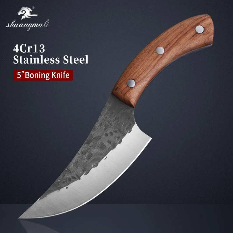 Shuangmali 5 Inch Utility Deboning Knife 4cr13 Stainless Steel Chef