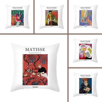 

Popular Decorative Oil Painting Home Decorative Pillow Case Cover Collection Sofa Chair Cushion Cover