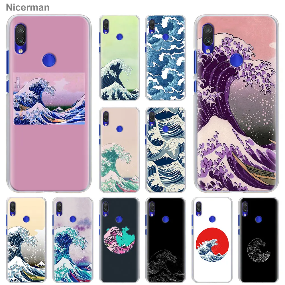 Чехлы для телефонов Hokusai The Great Wave для Redmi Note 6 7 8 Pro Redmi K20 Pro 5 6 7 6A 7A 8A Y3 S2 GO 8T Твердый Чехол