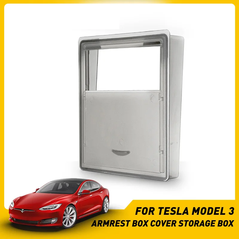 Для Tesla модель 3 BlueStar- аксессуары центральный автомобильный подлокотник для хранения коробка автоматический Органайзер прозрачный скрытый держатель коробка