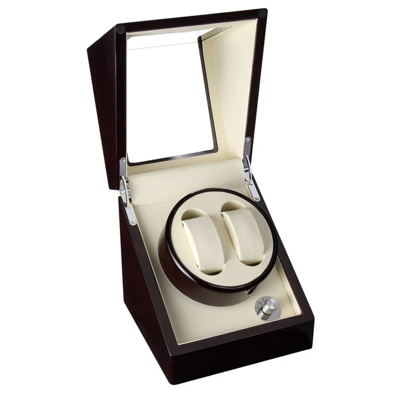 ONEON NEW 2 0 Automatic Watch Winder Storage Display Box Wooden Paint Watch Winder Uhrenbeweger Soft 3