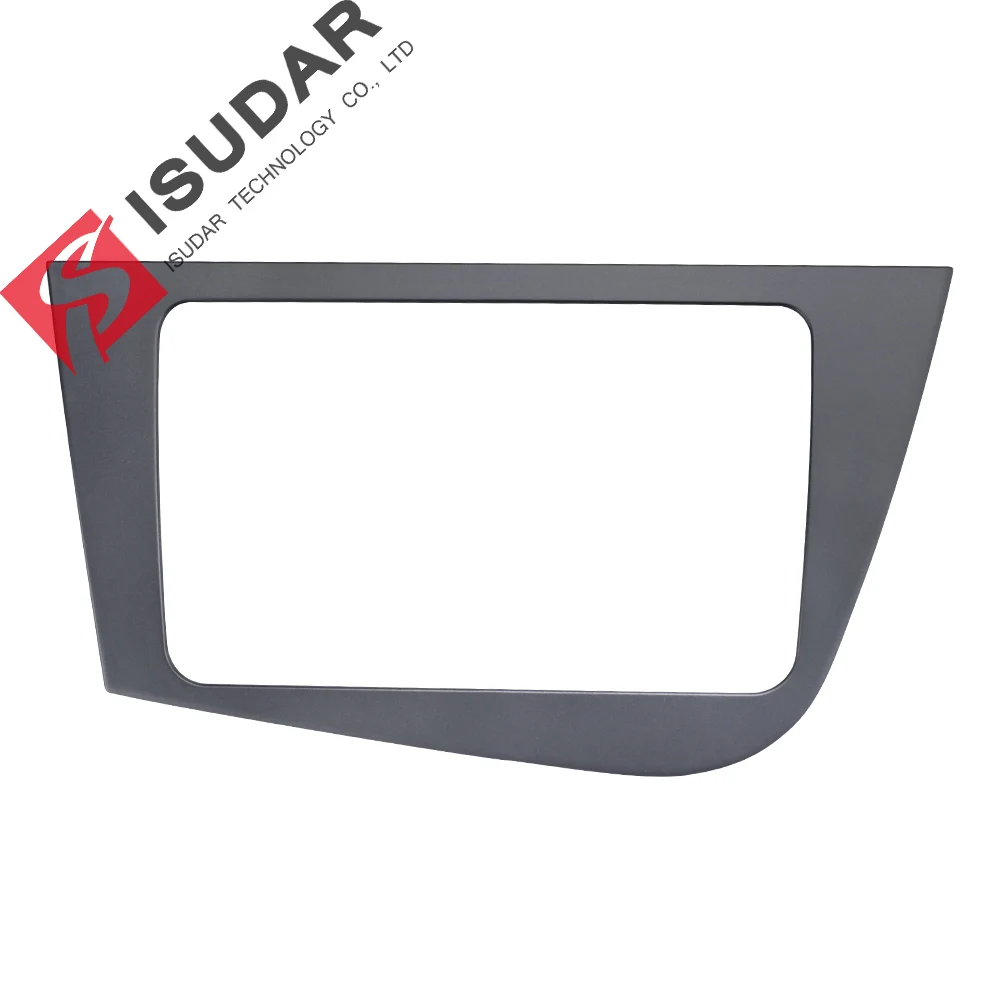 ISUDAR 2din Autoradio Fascia for Seat Leon 2005-2012 Audio Stereo Panel Mounting Installation Dash Kit Trim Frame Adapter