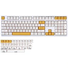 137 keycap chave pbt dye sub xda perfil personalizado minimalista leite de mel branco inglês japonês keycap para teclado mecânico