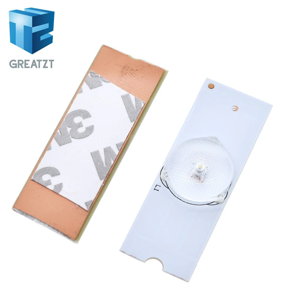 Светодиодные лампы GREATZT 10 шт. 3 в SMD с оптической линзой Fliter для 32 65 дюймов