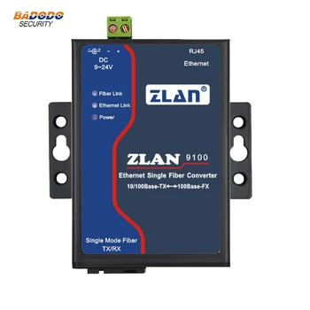 

Industrial optical transceiver SC square single mode single fiber 10M/100M Ethernet converter ZLAN9100