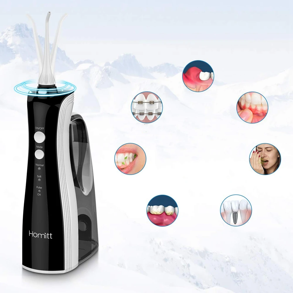 Ceny 330ML bezprzewodowy irygator doustny flosser irygator wodny 3 tryby przenośny strumień wody pod ciśnieniem USB akumulator do czyszczenia zębów IPX7 wodoodporny