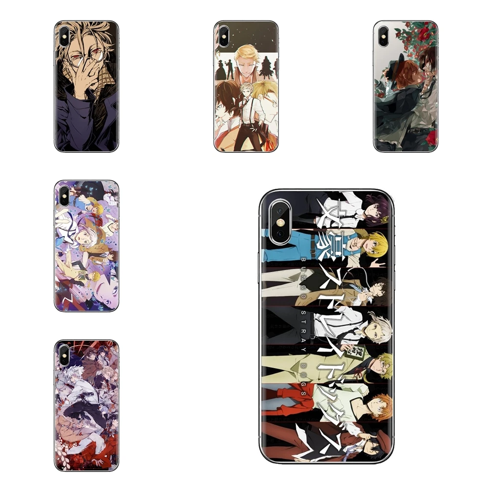 For Samsung Galaxy J1 J2 J3 J4 J5 J6 J7 J8 Plus 2018 Prime 2015 2016 2017 Transparent TPU Cases Japanese Anime Bungou Stray Dogs |