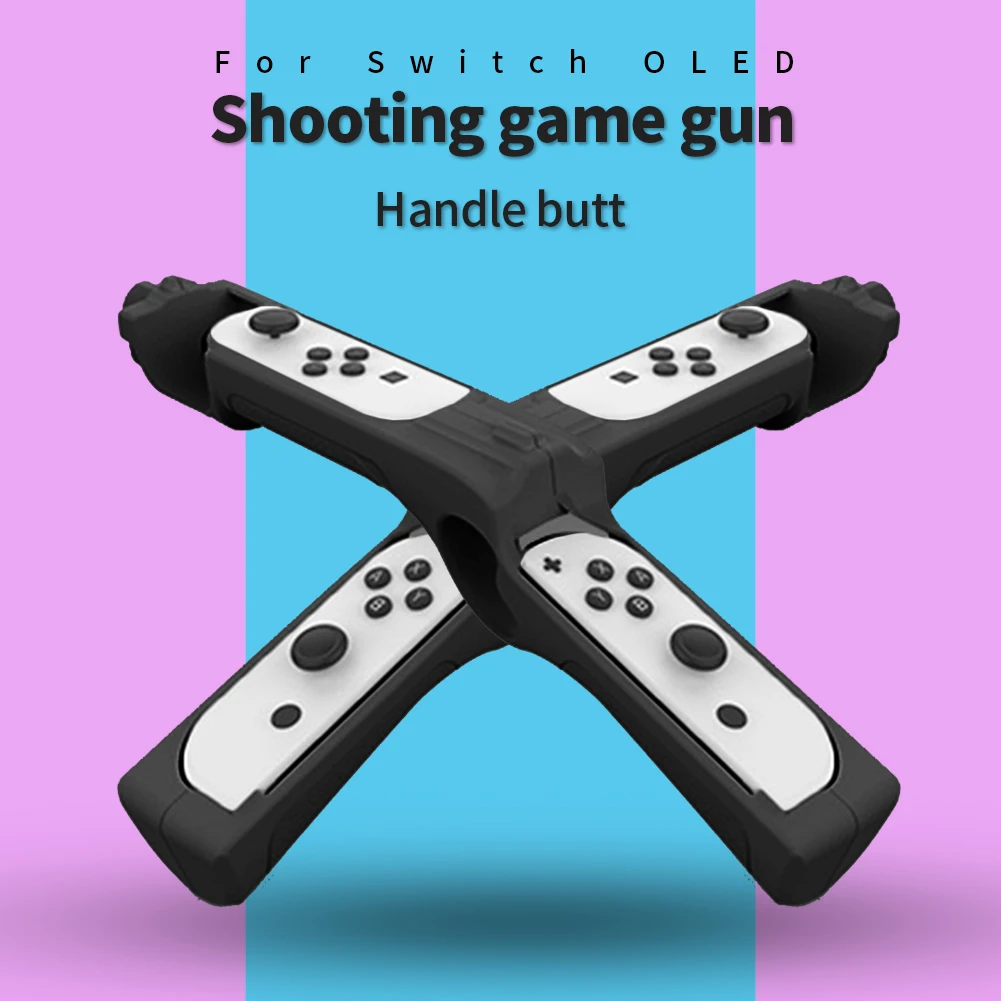 Shooting Game Gun for Nintendo Switch/Switch OLED Controller Handle Gamepad Bracket Holder Grips Case Gaming Accessories