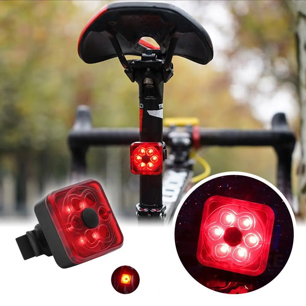360 Degrees Rotatable Bike Tail Light High Brightness Waterproof LED USB Rechargeable Bicycle Taillight for Night Riding | Спорт и