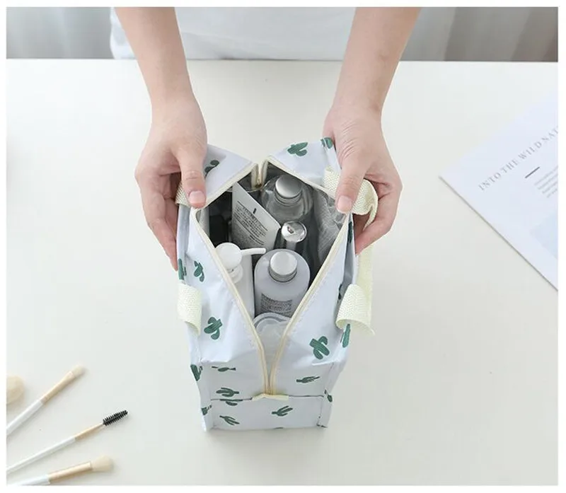 Waterproof Wash Bag Cosmetic Bag For Women, Large Capacity Bath Bag, Travel Makeup Organizer Bag, Fold Packaging Bag