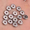50pcs/lot 4 5 6 8 10mm Stainless Steel Flat Round Bead Loose Spacer Beads for DIY Jewelry Making Necklace Accessories Wholesale ► Photo 1/6