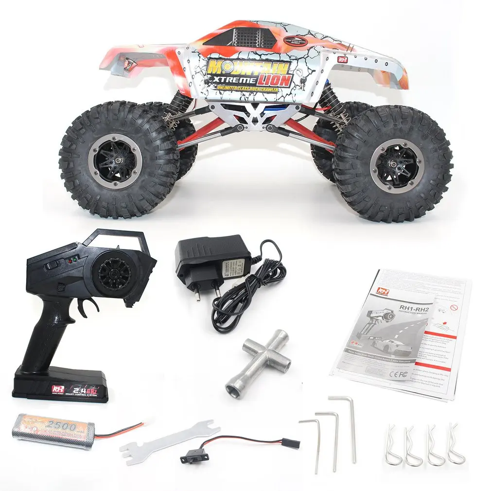 

1:10 1072-SJ 2.4G 4WD Brushed RC Crawler Car Remote Control Big Foot Off-road Vehicle Model RTR Toy For Kids Gift