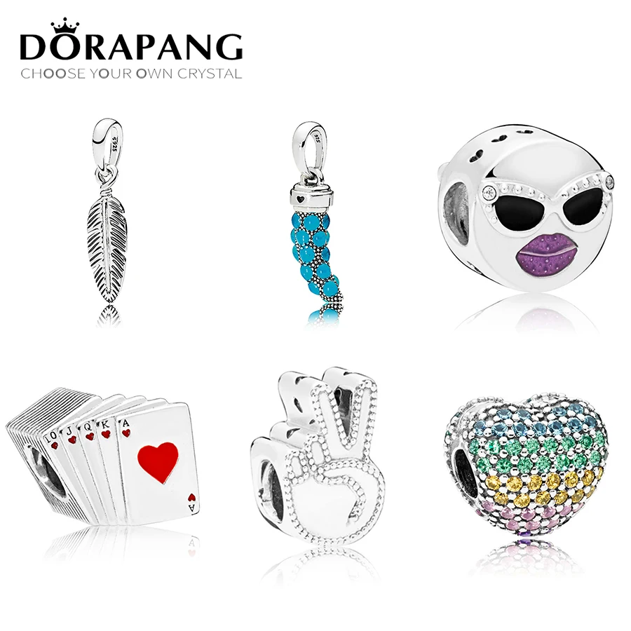 

NEW 2018 NEW 100% 925 Sterling Silver Open My Heart Pave Clip Multi-Color CZ Fit Bracelets DIY Necklace factory wholesale