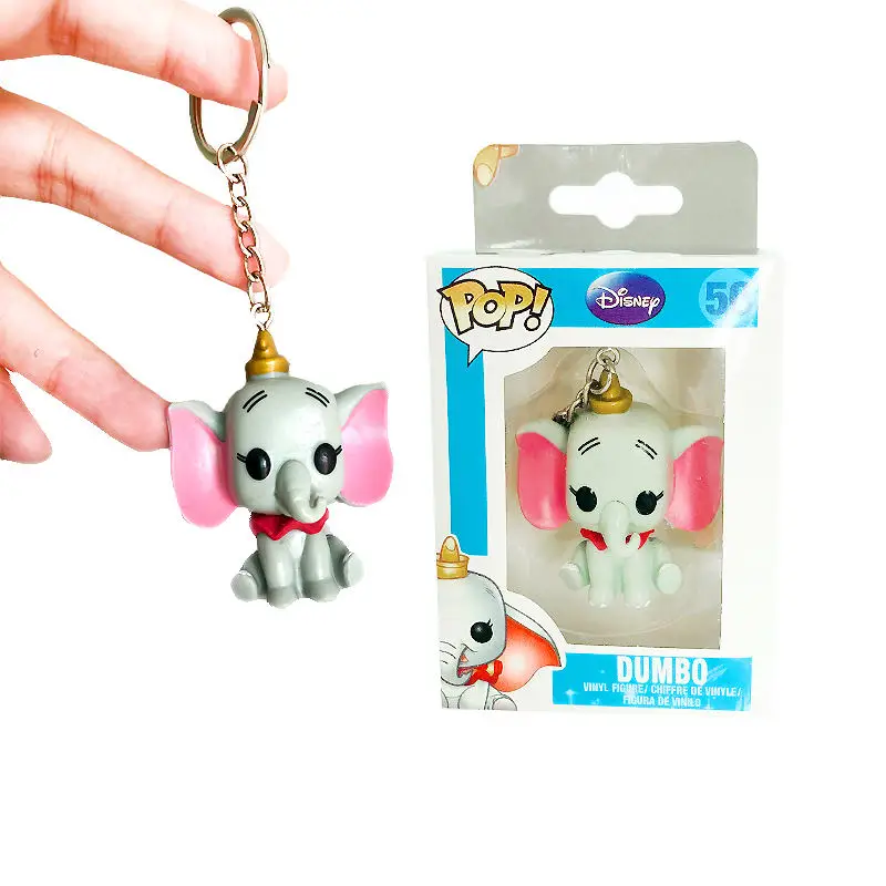 dombo FUNKO POP мультфильм Abu Stranger Things моряк игрушечная Луна история Дамбо Pennywise Карманный Брелок фигурка игрушки для детей подарок - Цвет: dombo