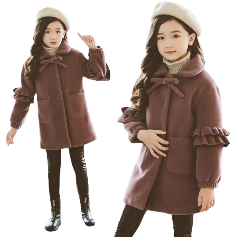 Одежда для девочек зимняя Толстая теплая куртка с длинными рукавами, штаны Вельветовая качественная одежда из 2 предметов для детей 4-12 лет Лидер продаж года