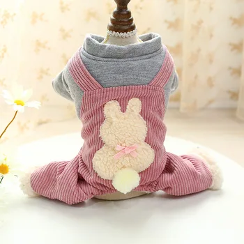 

Winter Dog Clothes Velvet White Rabbit Warm Clothes for Small Dogs Cat Costumes Coat Jacket Puppy Sweater Dogs Pets Outfits New