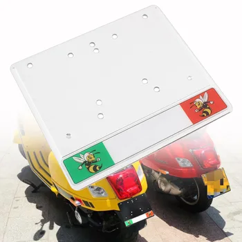 

Silver License Plate Frame Holder Mount Bracket For All Vespa Model GT125 200 GTS250 GTV125 250 300 GTS250ie 125ie 300ie Super