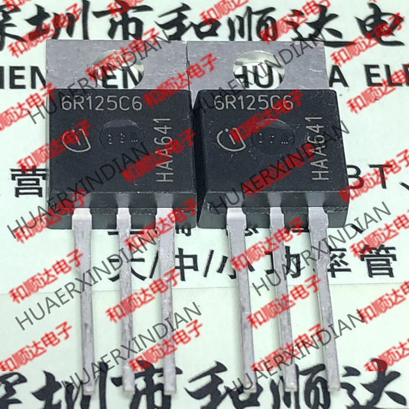5 шт., новые оригинальные кнопки 6R125C6 IPP60R125C6-220 600V 30A