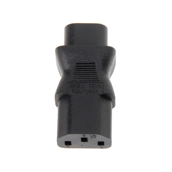 

IEC 320 C13 3-Pin Female To C8 2-Pin Male Straight Power Plug Converter Adapter L41F